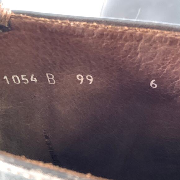 PRADA Size 7 Brown Leather Hook Loop Engineer Boots - Picture 7 of 8